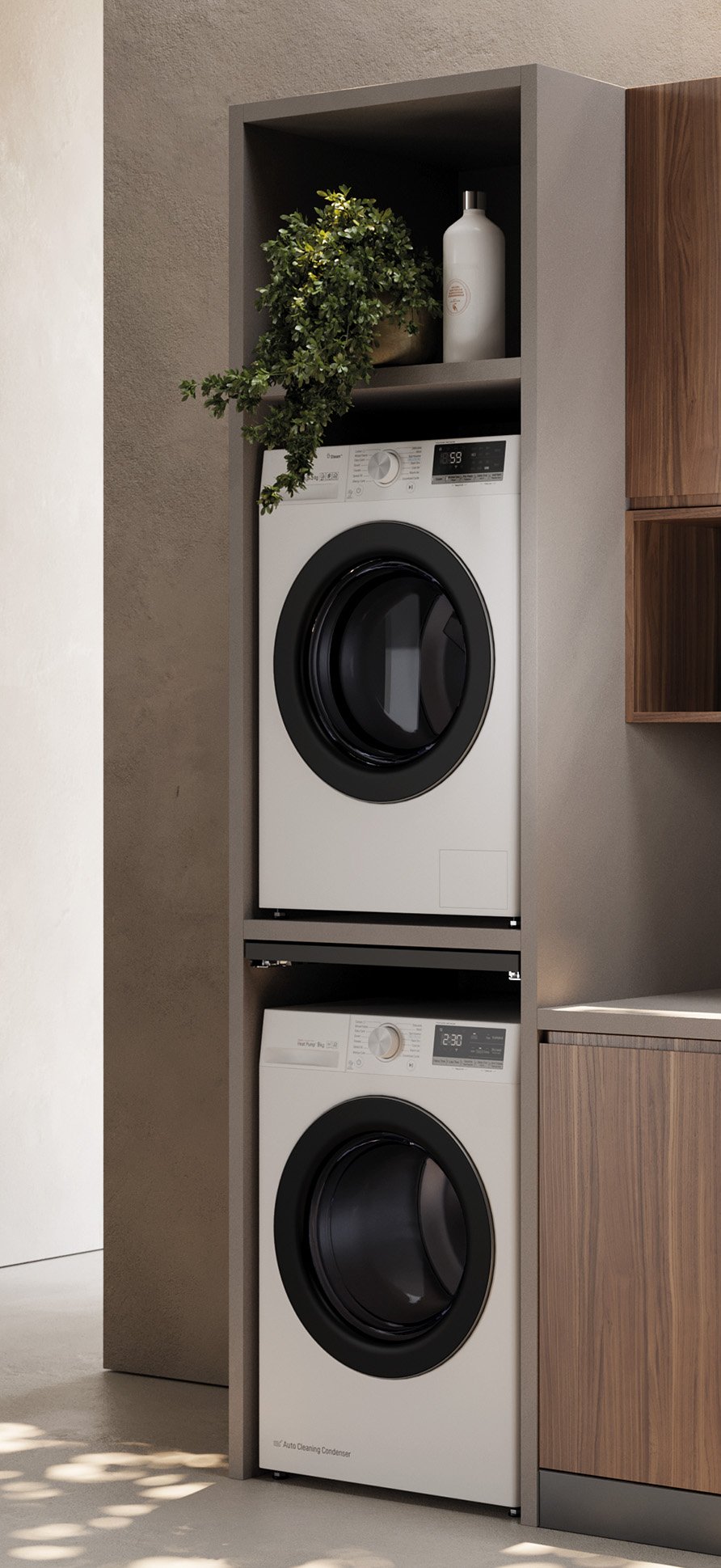 modulo Q35 + fianco D + piano estraibile